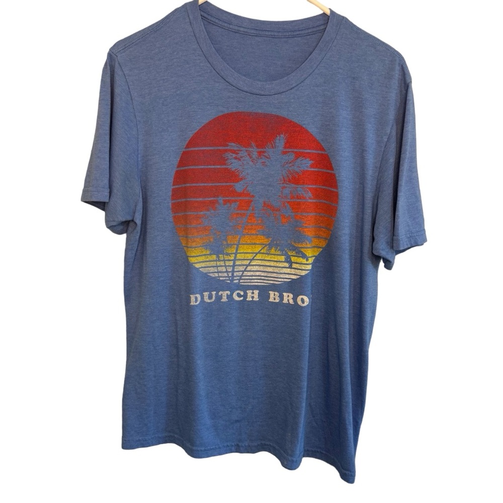 Dutch Bros Blue SMALL w/Palm Trees Oversized RARE 1992 DB